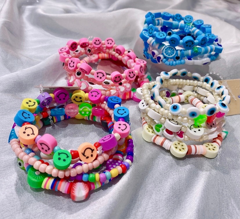 Bracciali in perline (sorriso)